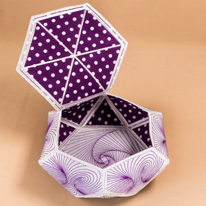 Illusions Hexagon Bowl with Lid