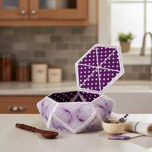 Illusions Hexagon Bowl with Lid