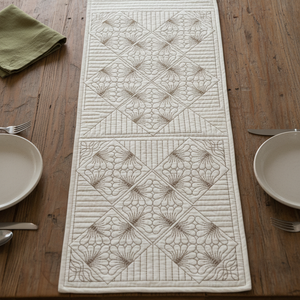 A long quilted table runner 