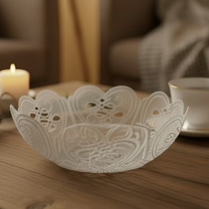 Freestanding Lace Love Bowl Scroll