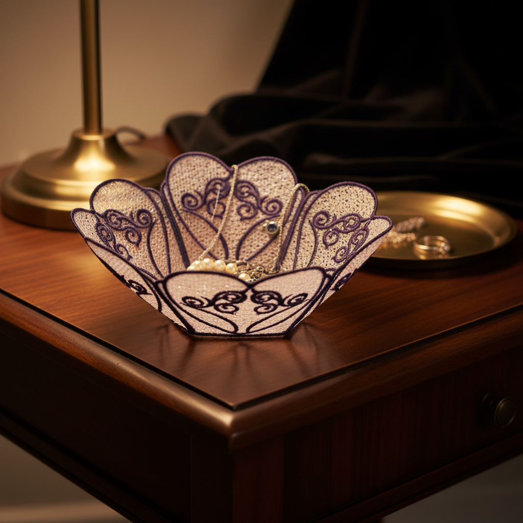Freestanding Lace Love Bowl Charming
