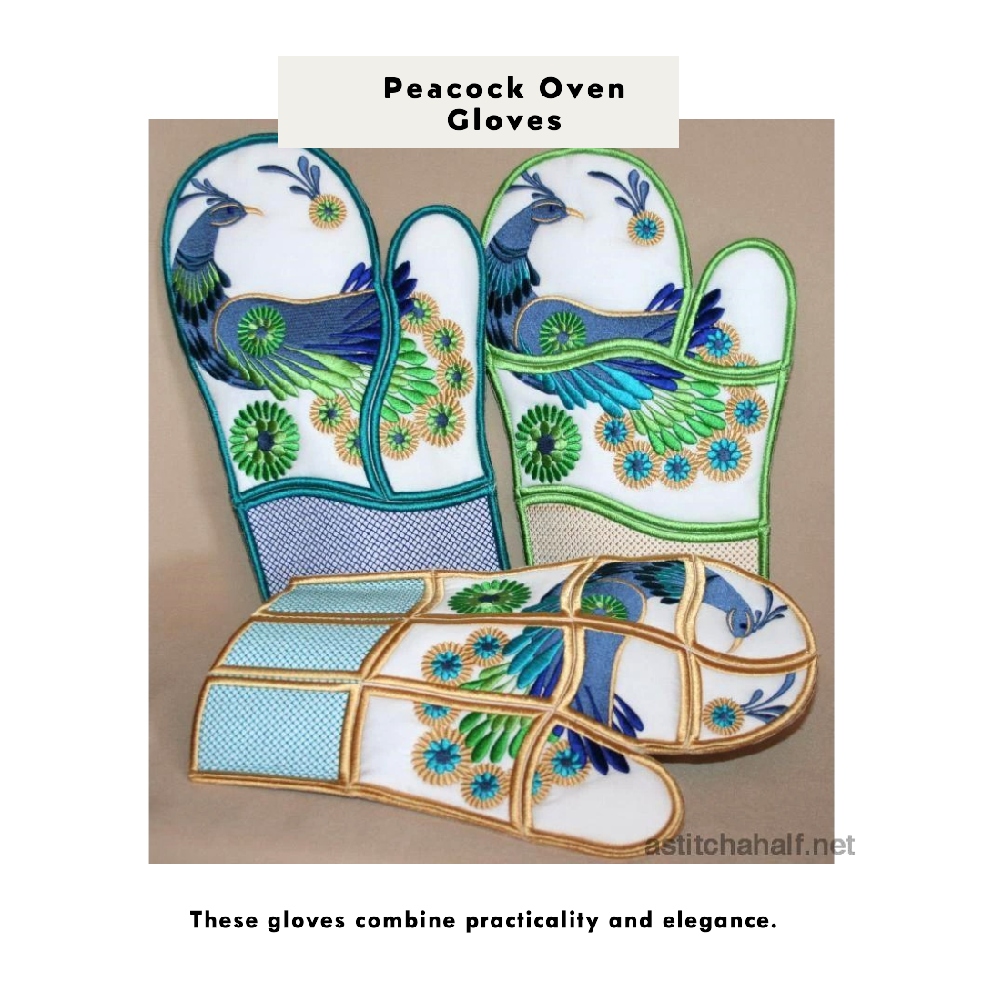 Peacock Oven Gloves