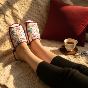 Walk in Paisley Slippers