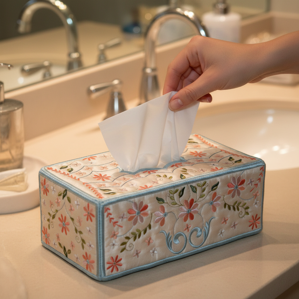 Signature Tissue Box Cover