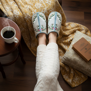 Floral Hearts Slippers