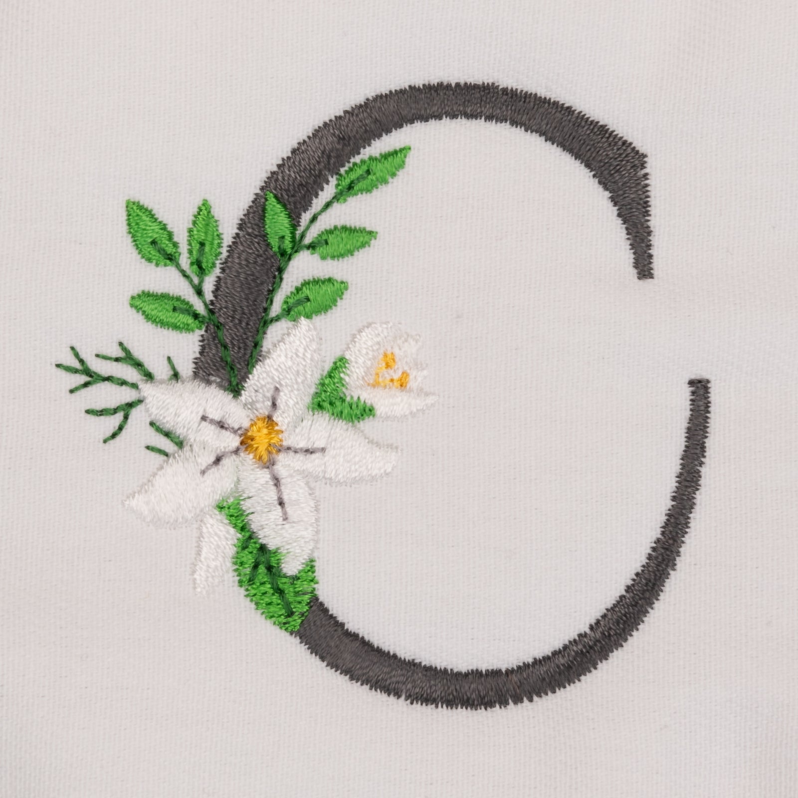 Snow Bouquet Letter C