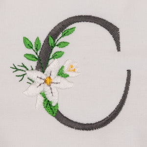 Snow Bouquet Letter C
