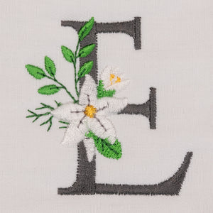 Snow Bouquet Letter E