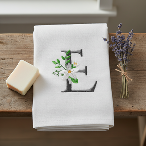Snow Bouquet Letter E