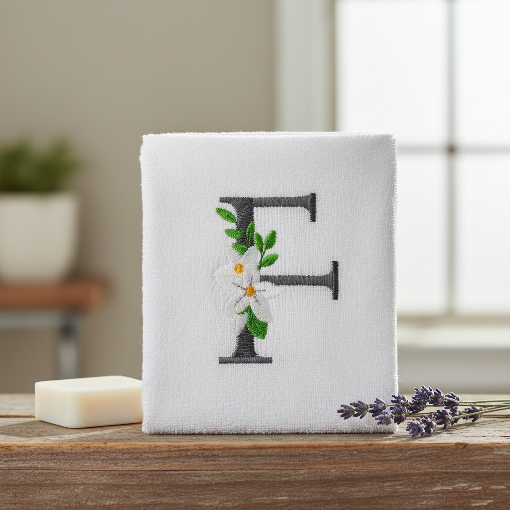 Snow Bouquet Letter F