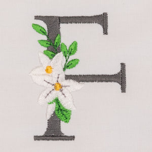 Snow Bouquet Letter F