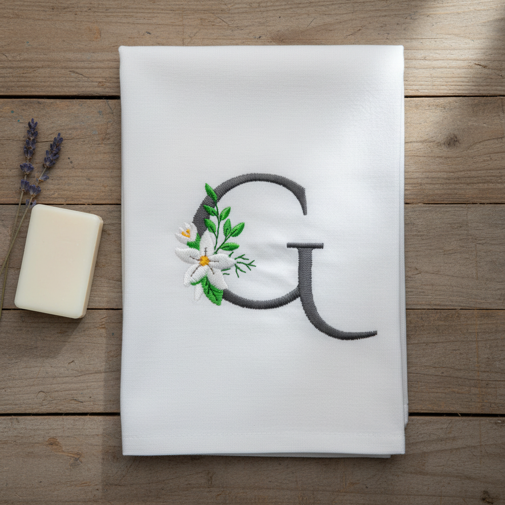 Snow Bouquet Letter G