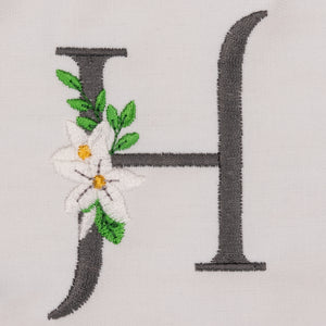 Snow Bouquet Letter H