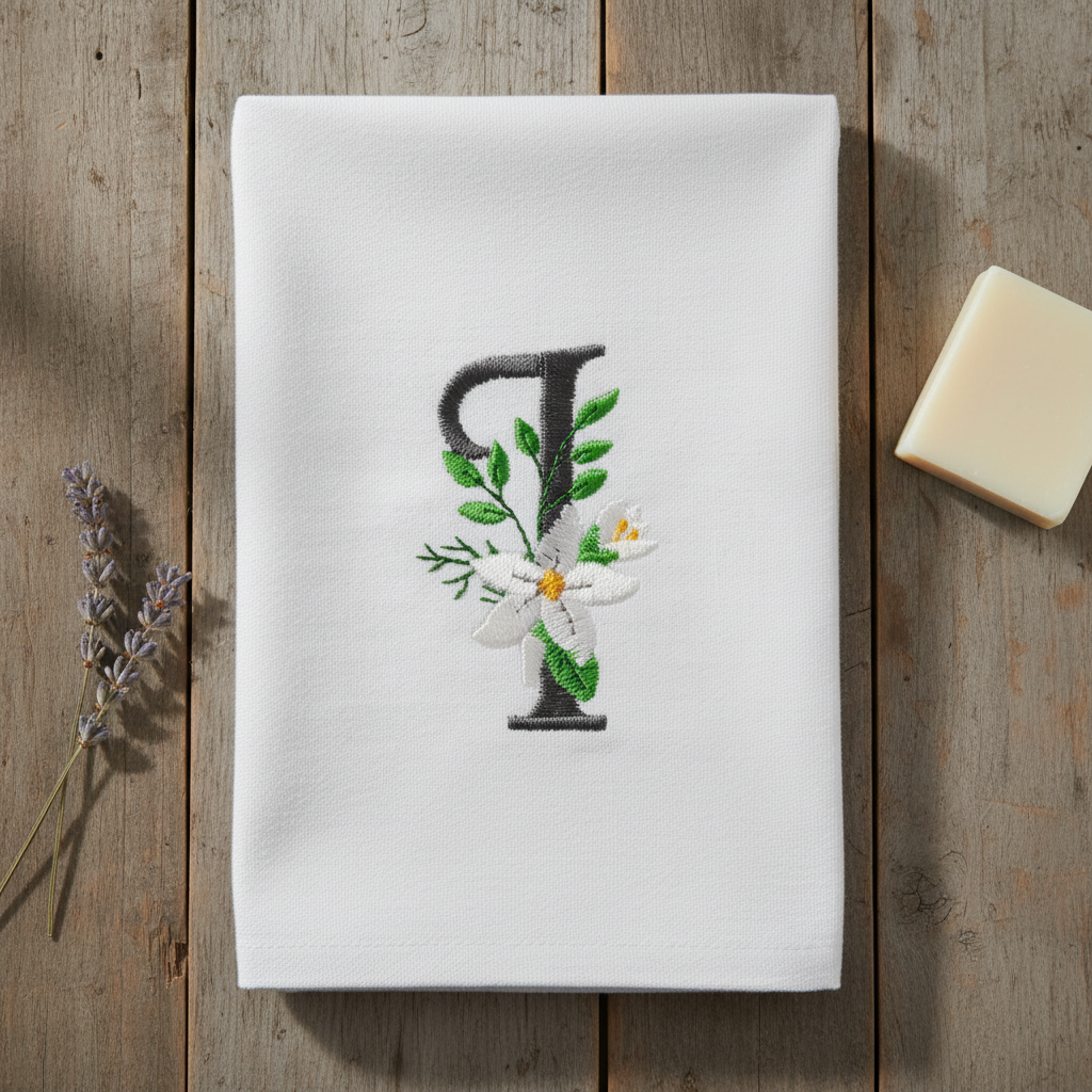 Snow Bouquet Letter I