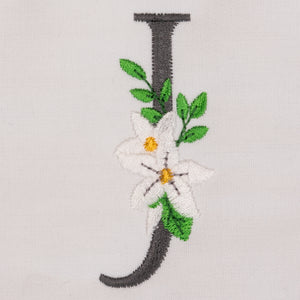Snow Bouquet Letter J