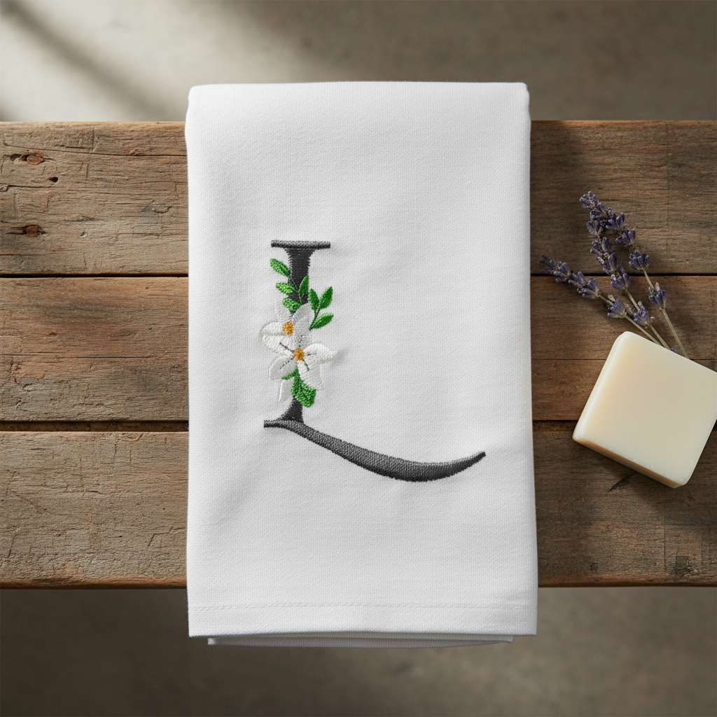 Snow Bouquet Letter L