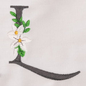 Snow Bouquet Letter L