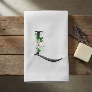 Snow Bouquet Letter L