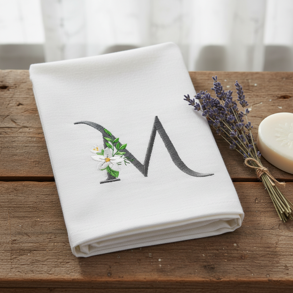 Snow Bouquet Letter M