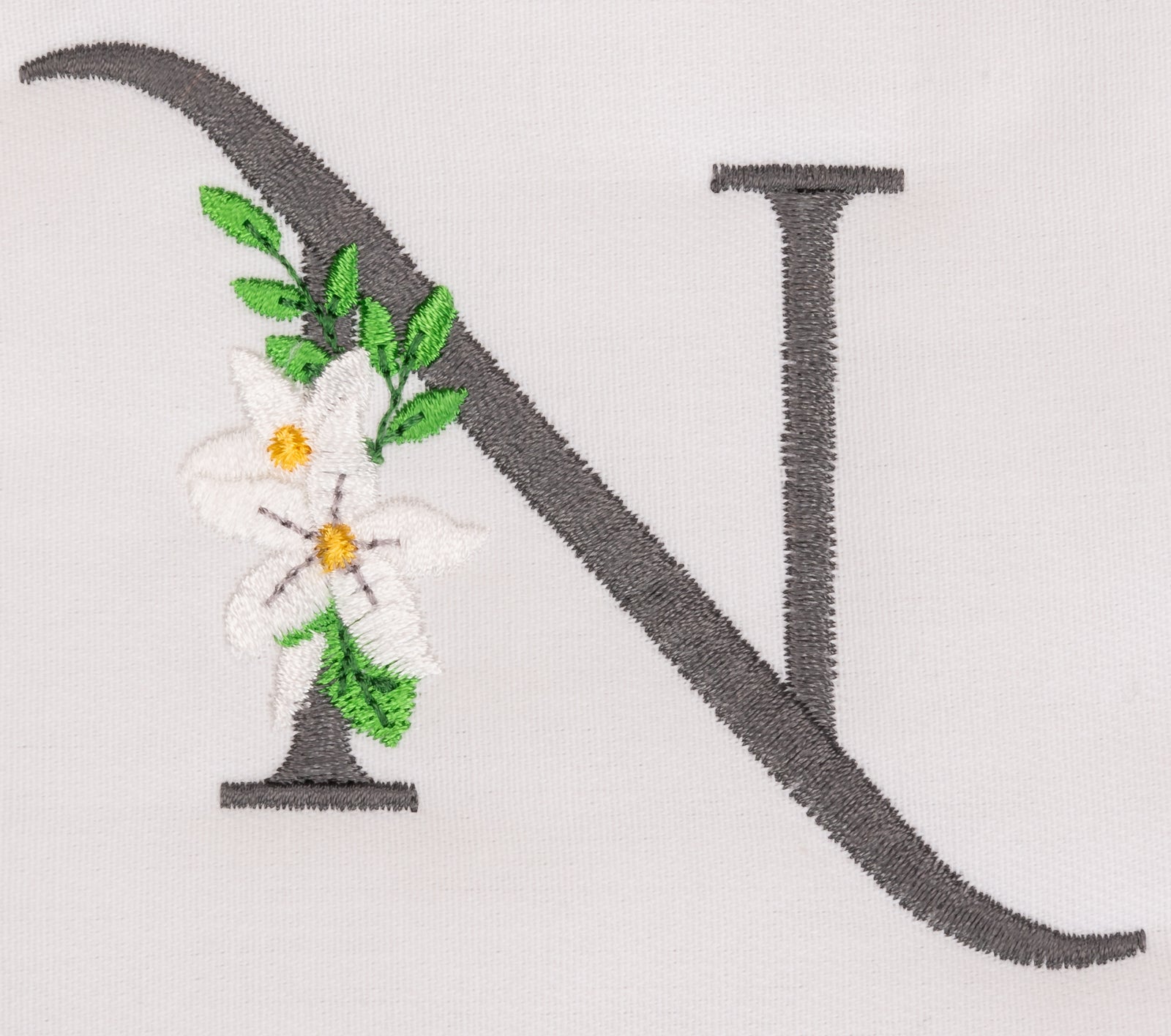 Snow Bouquet Letter N