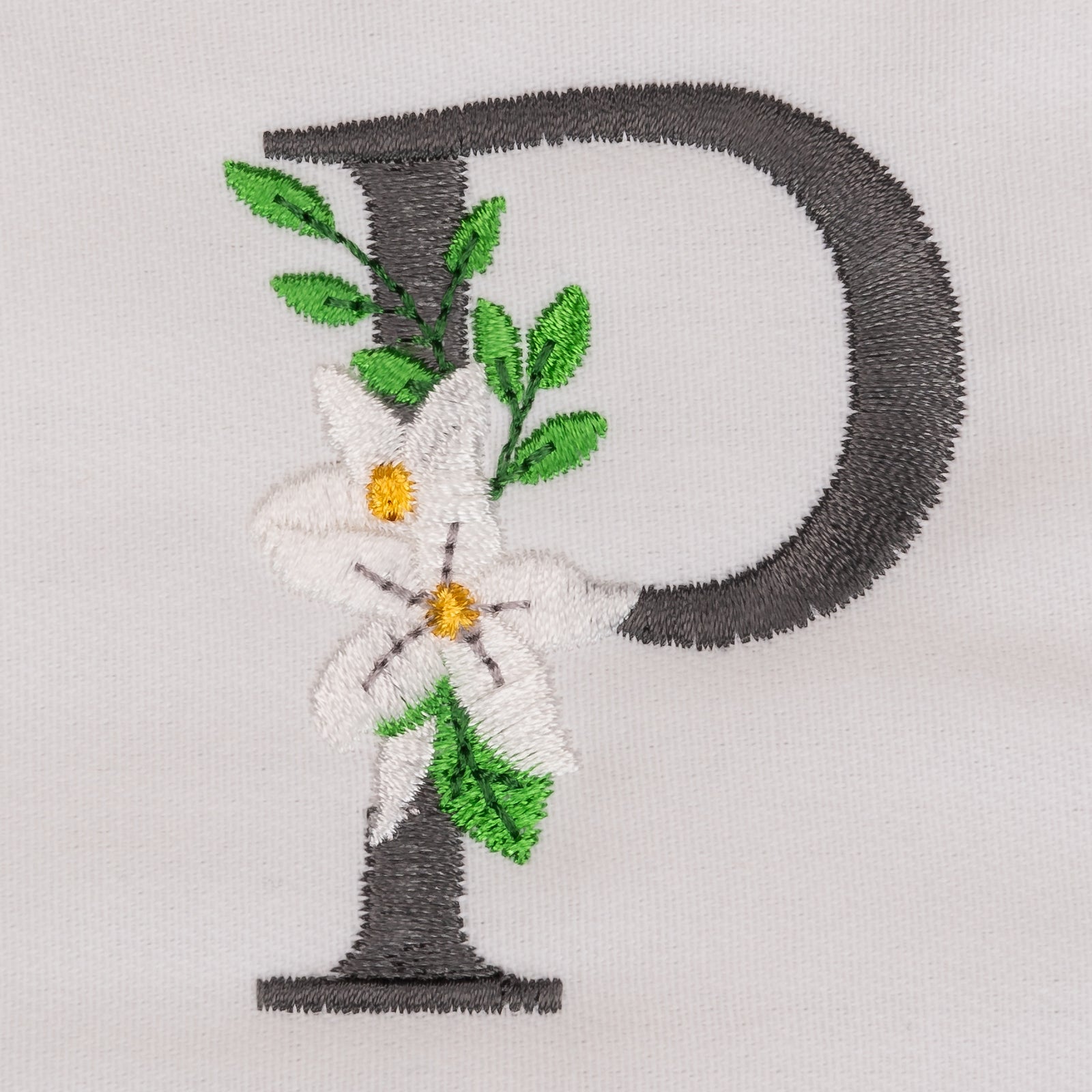 Snow Bouquet Letter P