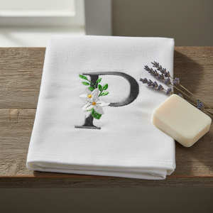 Snow Bouquet Letter P