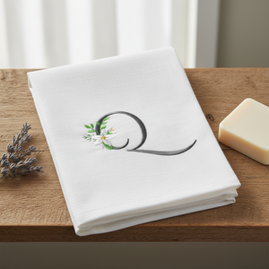Snow Bouquet Letter Q