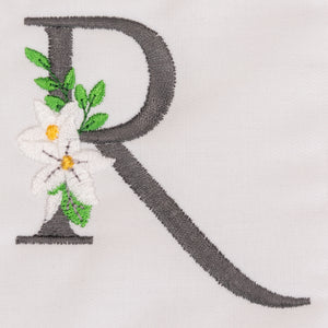 Snow Bouquet Letter R