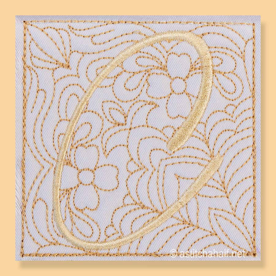 Carpe Diem Monogram C