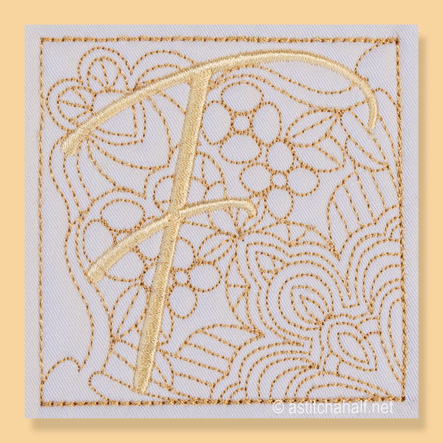 Carpe Diem Monogram F