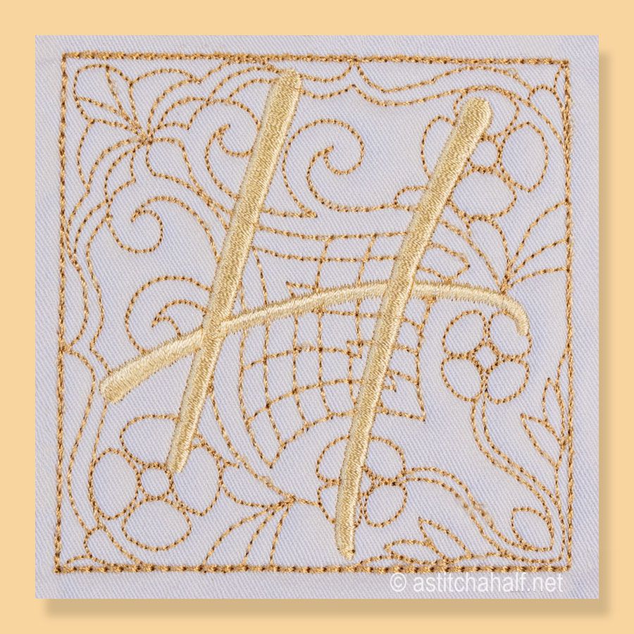 Carpe Diem Monogram H