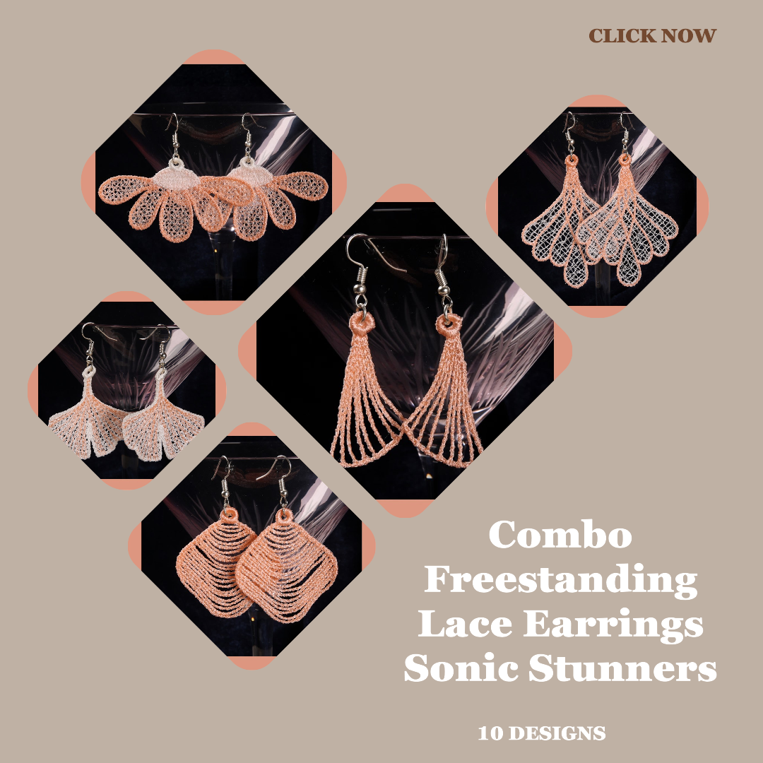Combo Freestanding Lace Earrings Sonic Stunners