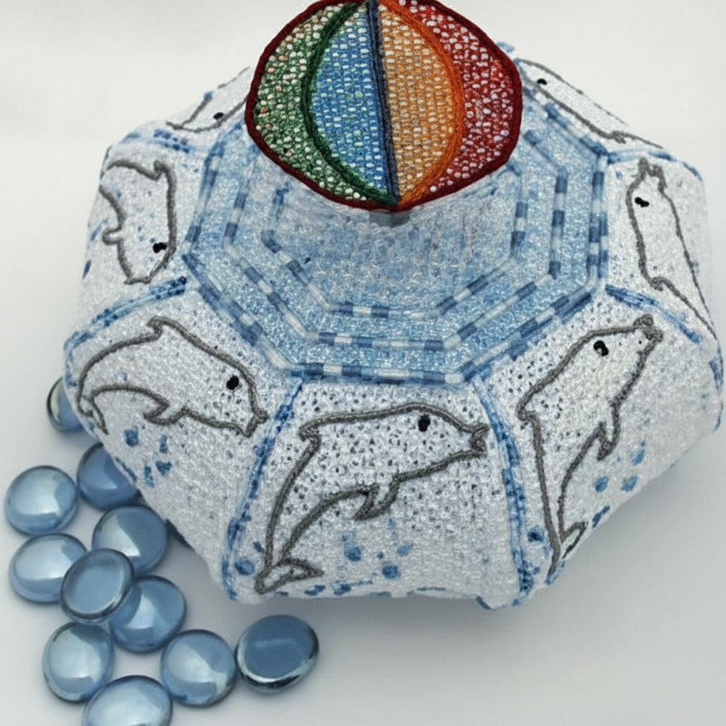 Freestanding Lace Dolphin Bowl
