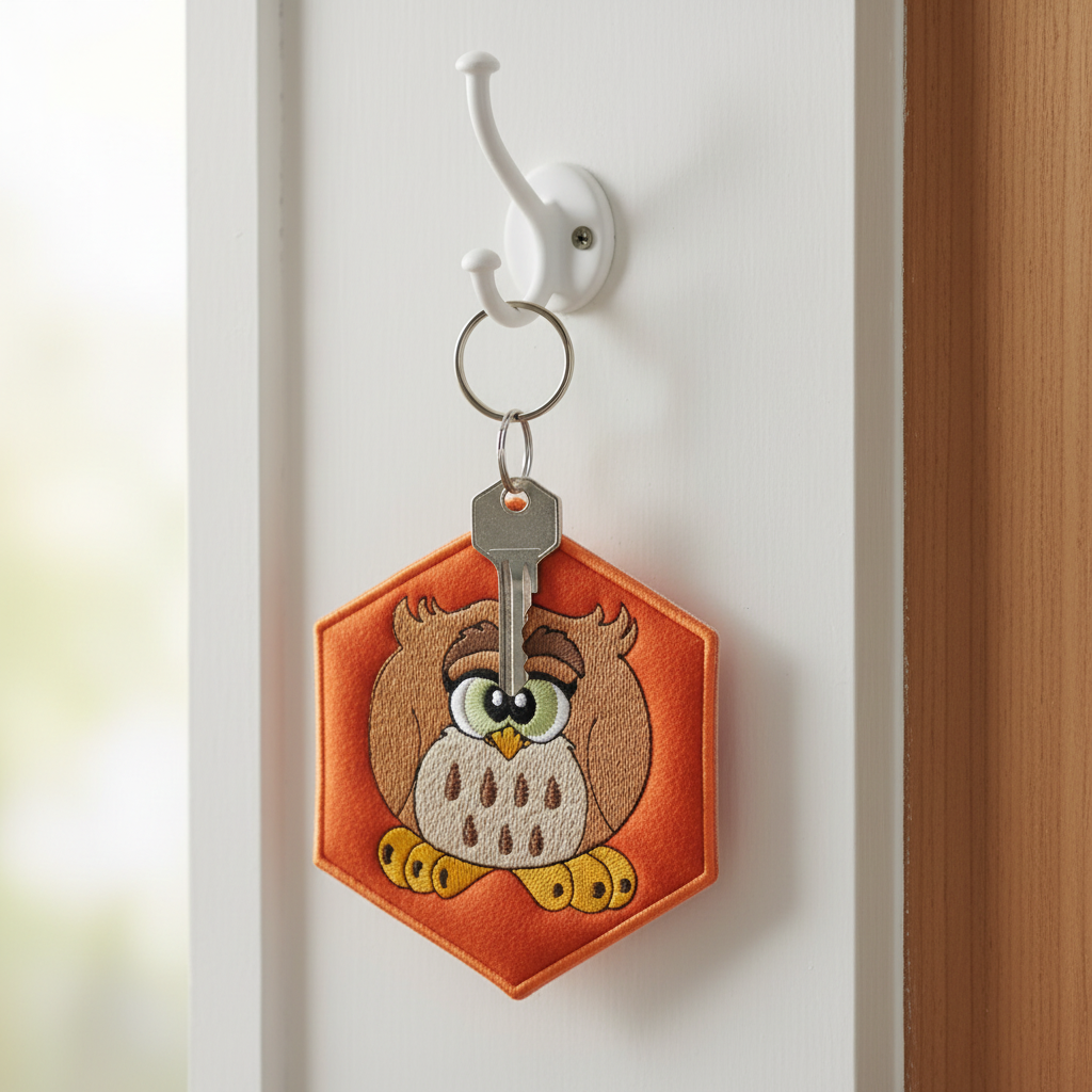 Owl Key Tag