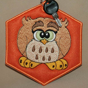 Owl Key Tag