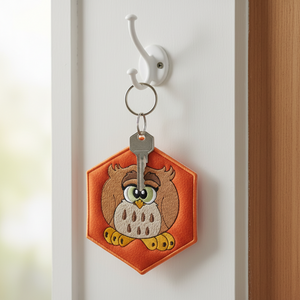 Owl Key Tag