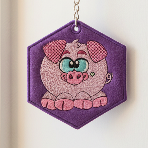 Pig Key Tag