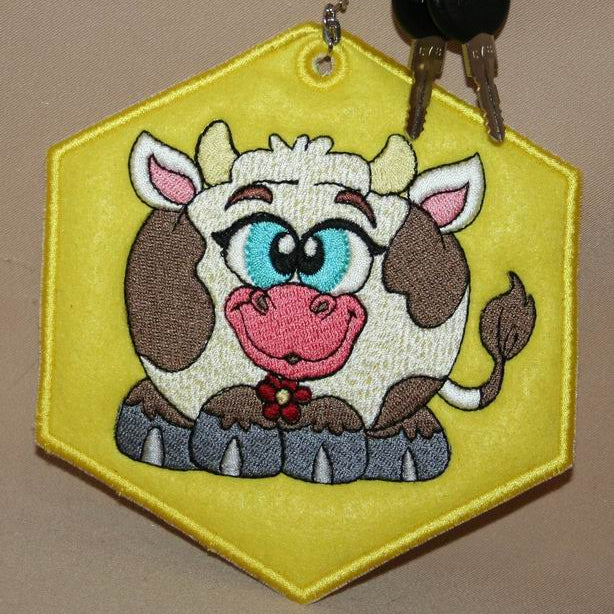 Cow Key Tag