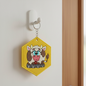 Cow Key Tag