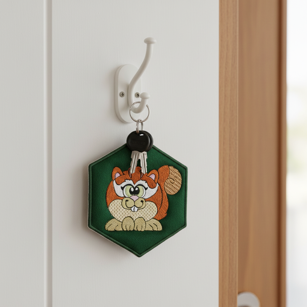 Chipmunk Key Tag