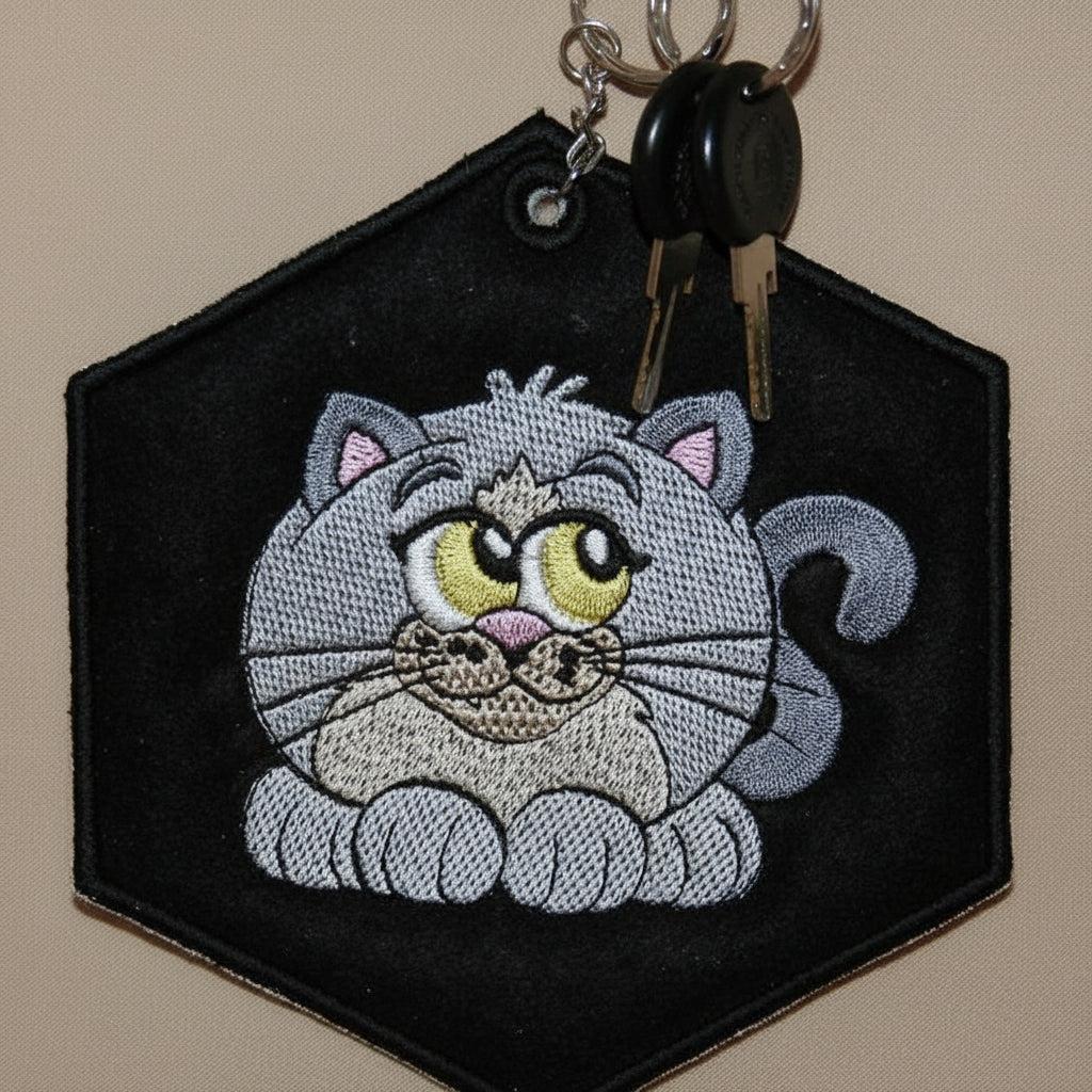 Kitty Key Tag