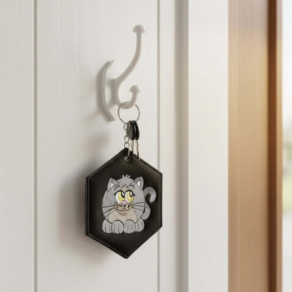 Kitty Key Tag