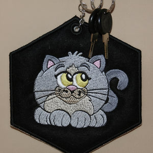 Kitty Key Tag