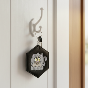 Kitty Key Tag