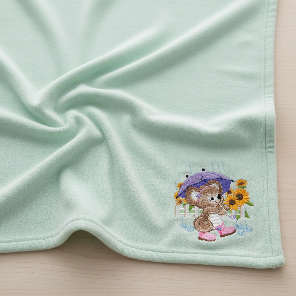 Emma Fuzzy Koala Bear in Spring