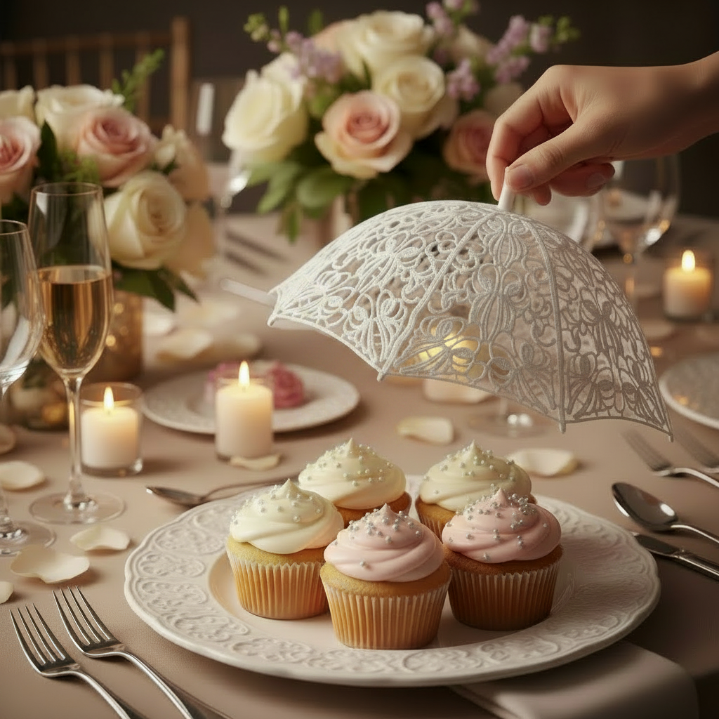 Freestanding Lace Royal Food Tents