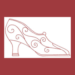 Redwork Dress Up Shoes