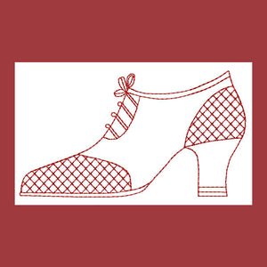 Redwork Dress Up Shoes