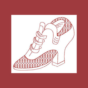 Redwork Dress Up Shoes