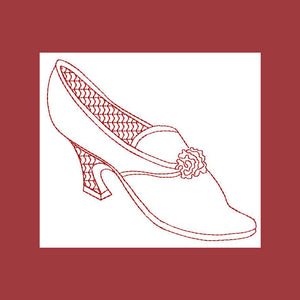 Redwork Dress Up Shoes